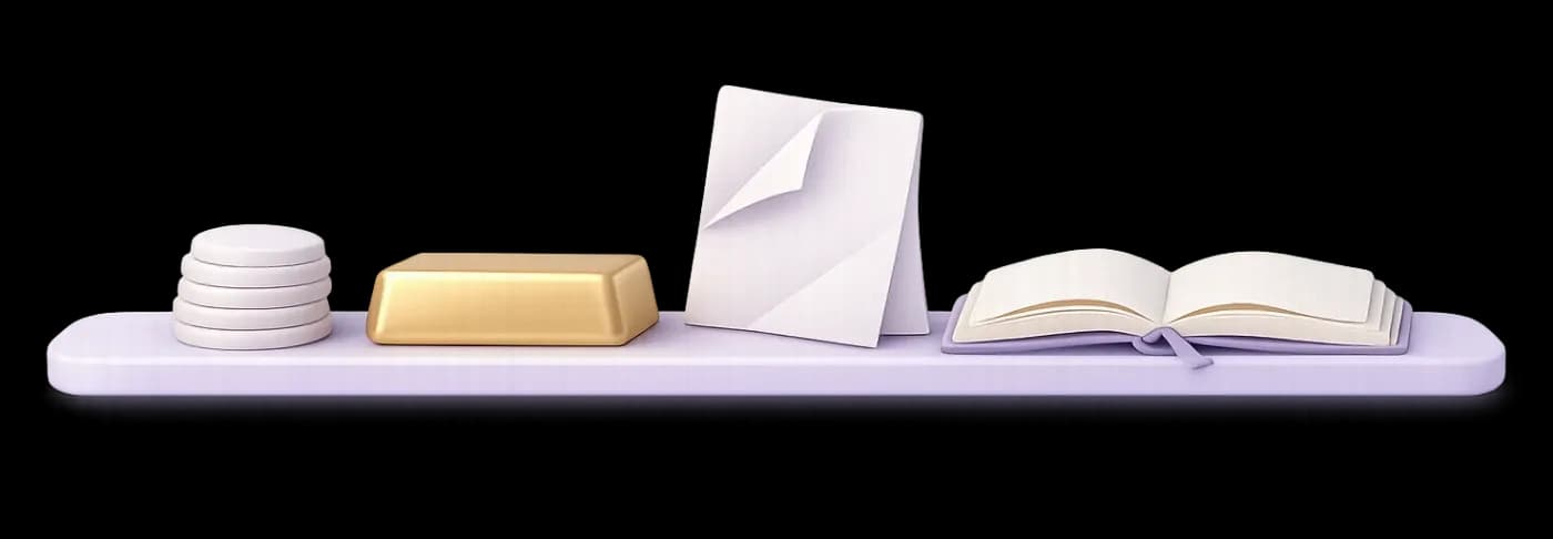 Marriage materials and valuables representing the contract and dowry